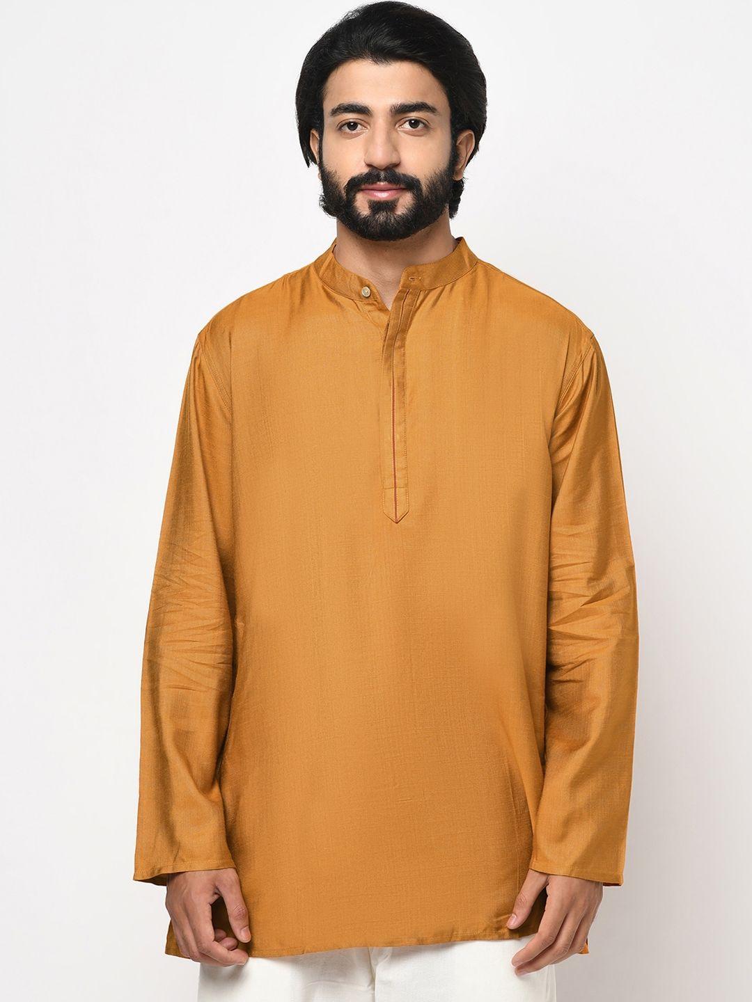 fabindia men mustard yellow kurta