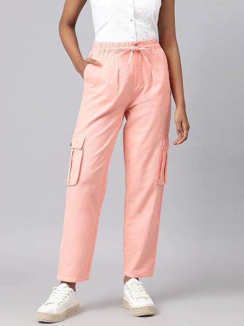 fabindia pink cotton pants