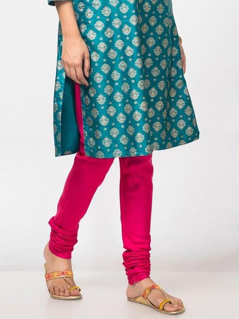 fabindia pink regular fit churidar