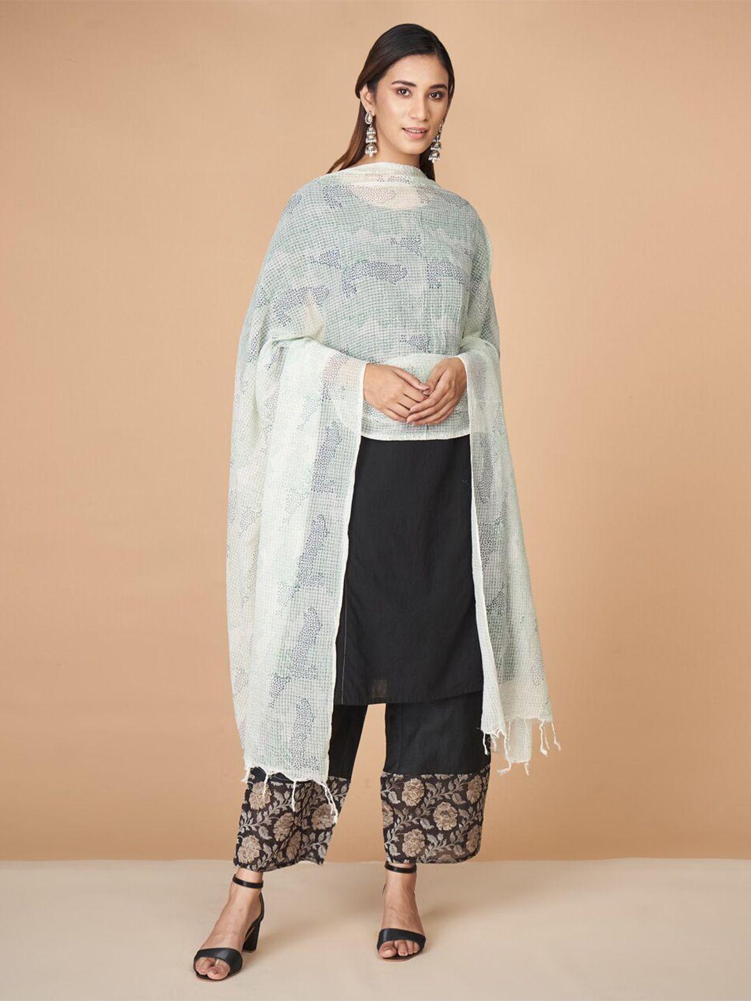 fabindia printed pure cotton dupatta