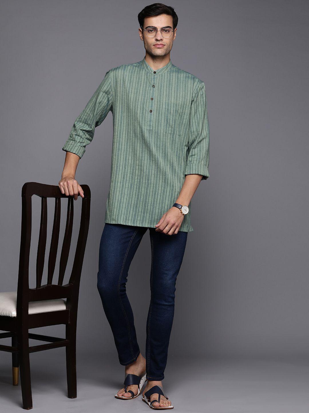 fabindia pure cotton striped kurta