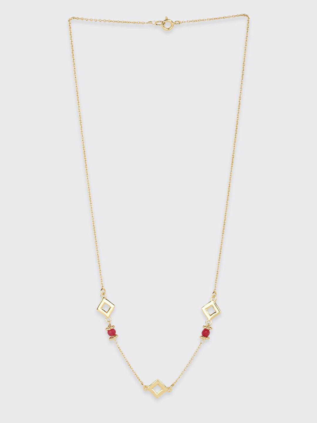 fabindia silver gold-plated necklace