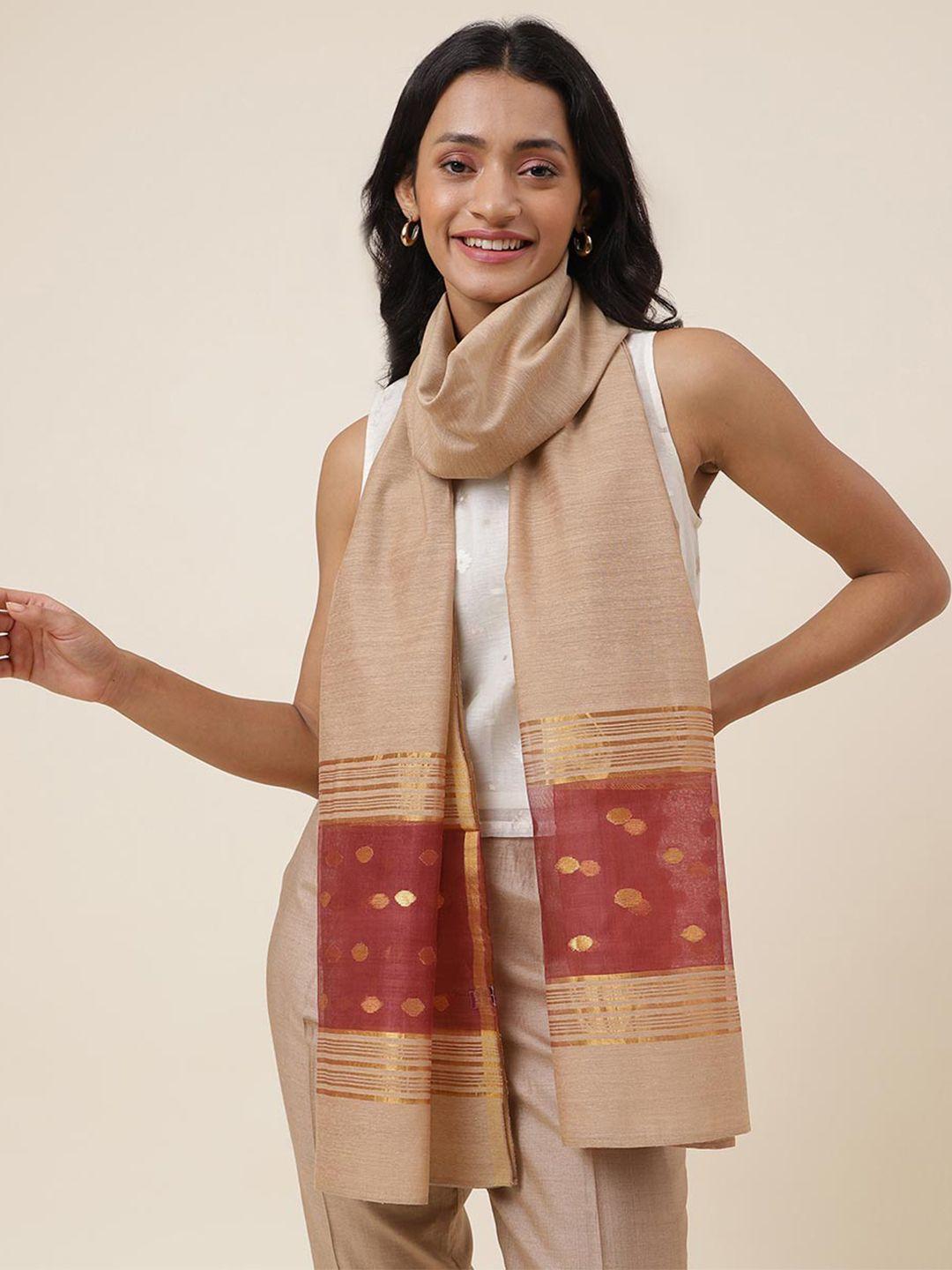 fabindia striped silk stole