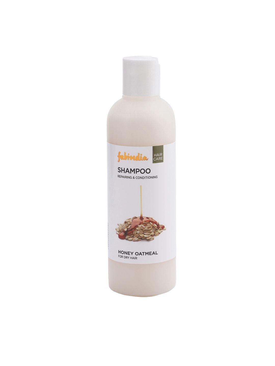 fabindia unisex honey oatmeal shampoo 250 ml