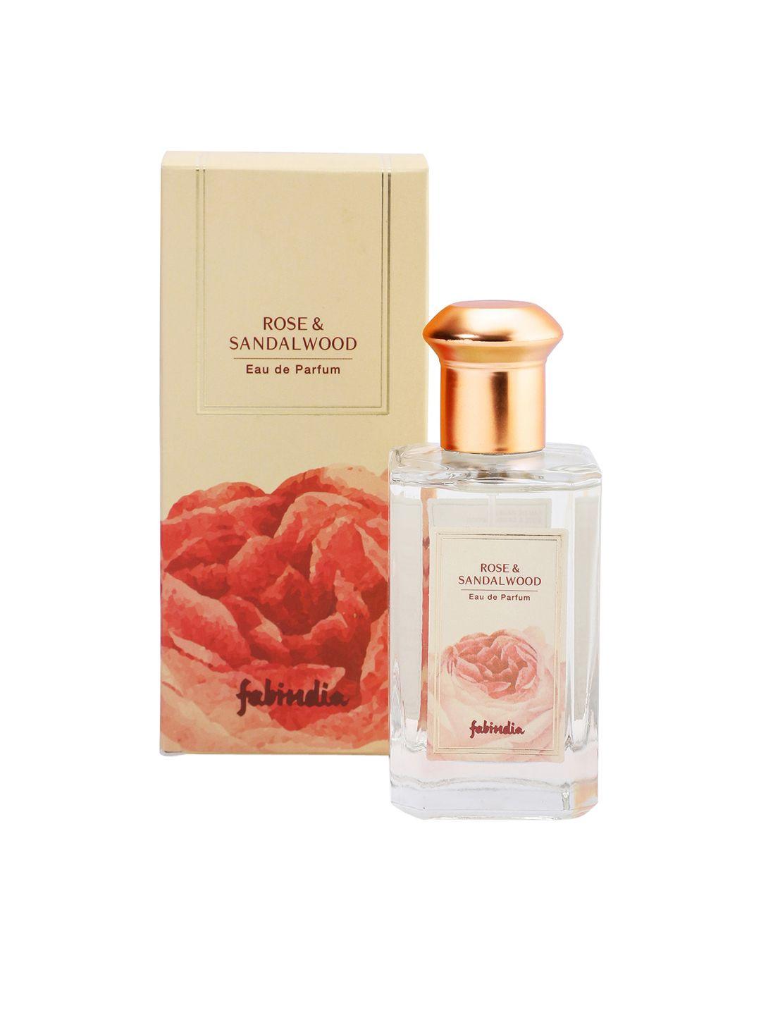 fabindia unisex rose & sandalwood perfume 100 ml