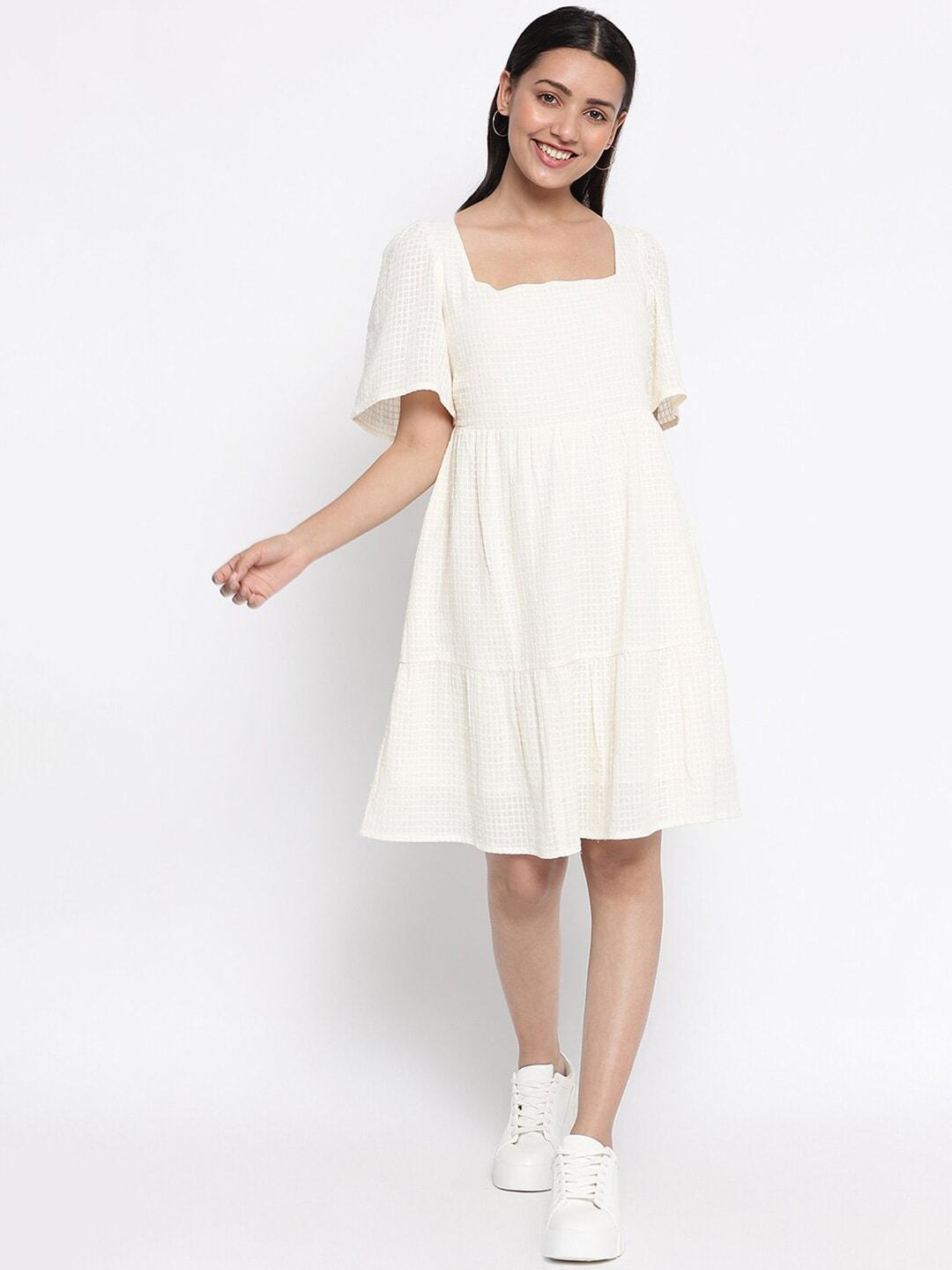 fabindia white cotton dress