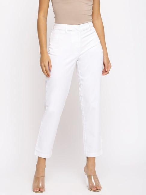 fabindia white cotton pants