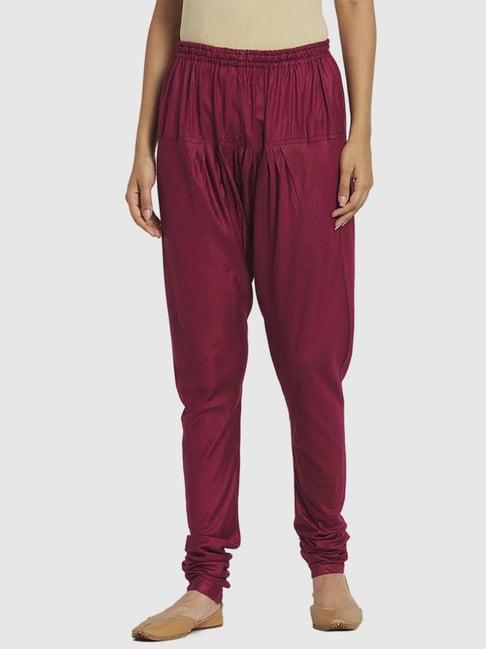 fabindia wine regular fit churidar