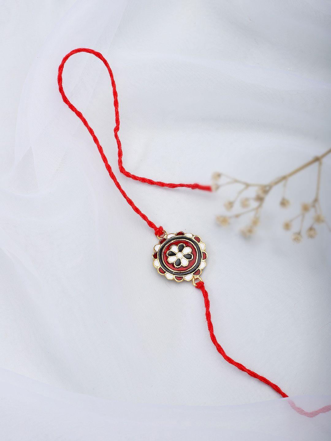 fabindia women red thread tie-up rakhi