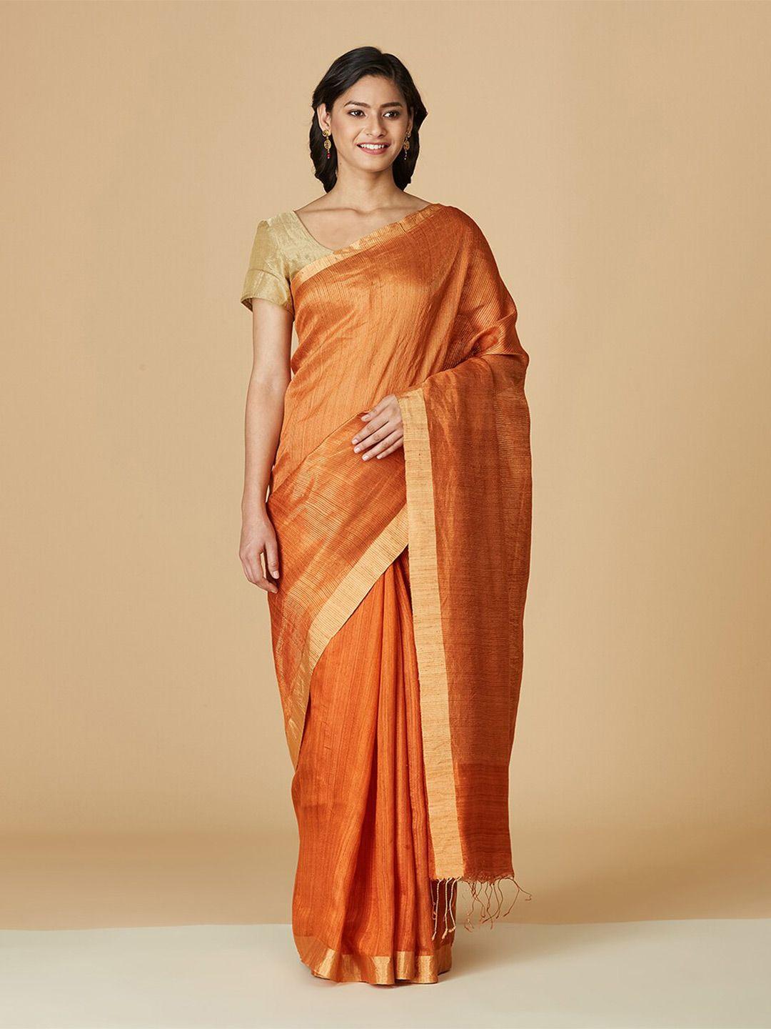 fabindia zari detailed saree