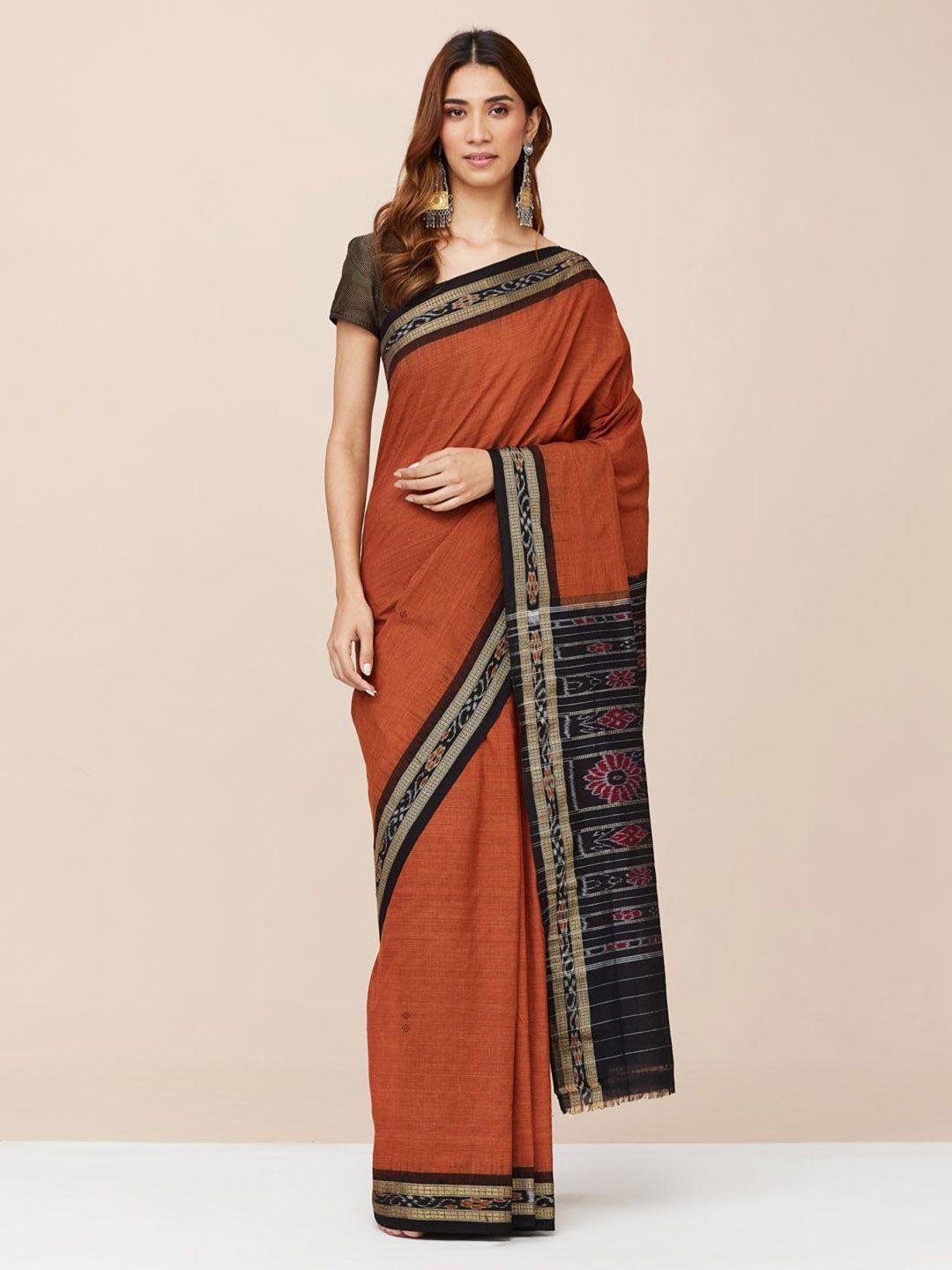 fabindia zari pure cotton saree