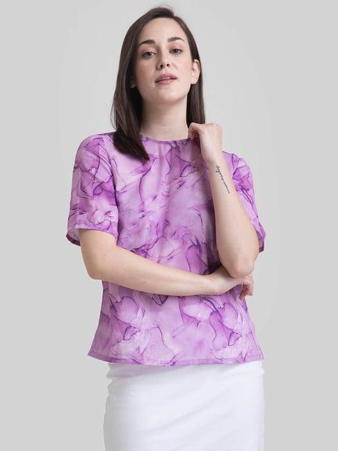 fablestreet lilac printed top