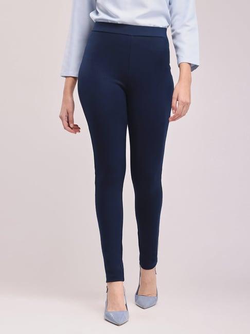 fablestreet navy mid rise pants