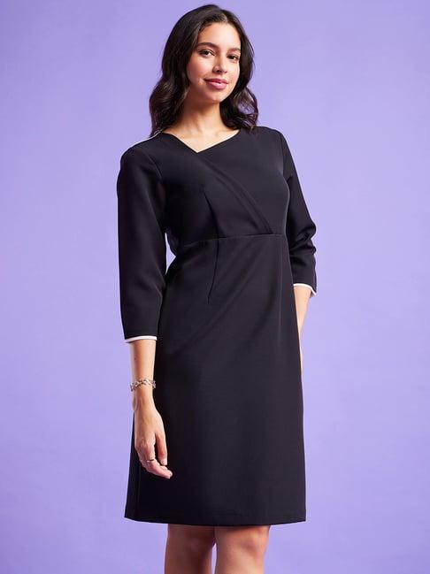 fablestreet black a-line dress