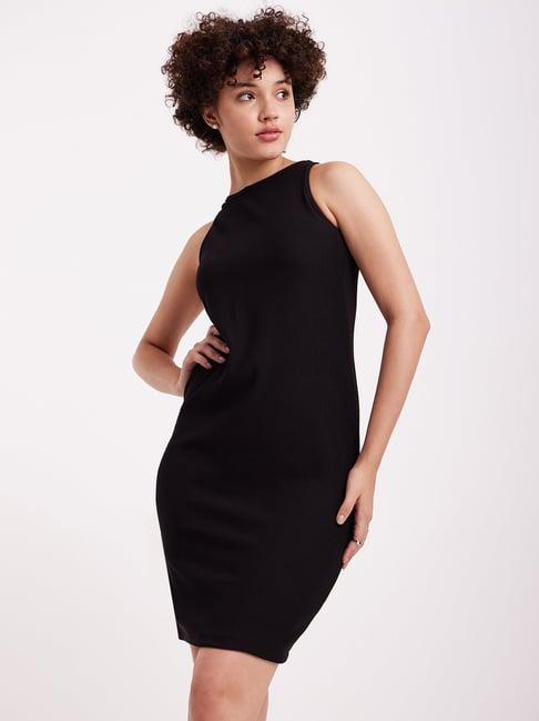 fablestreet black bodycon dress