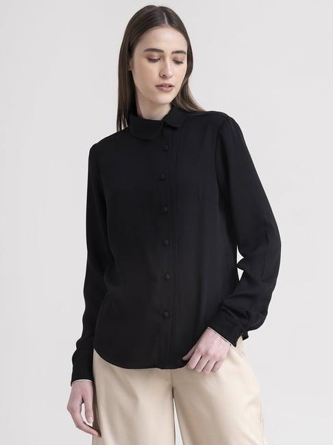 fablestreet black full sleeves shirt