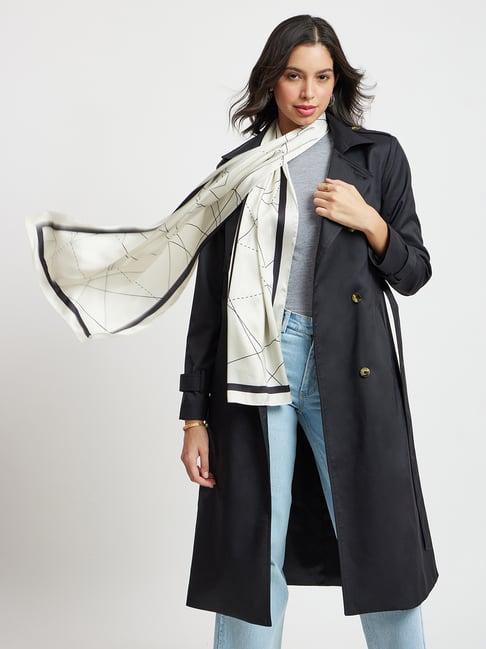 fablestreet black relaxed fit coat