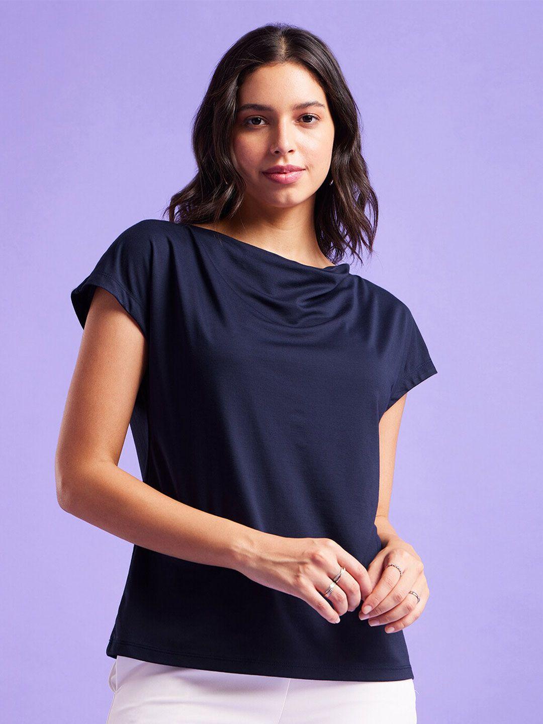 fablestreet cowl neck extended sleeves regular top