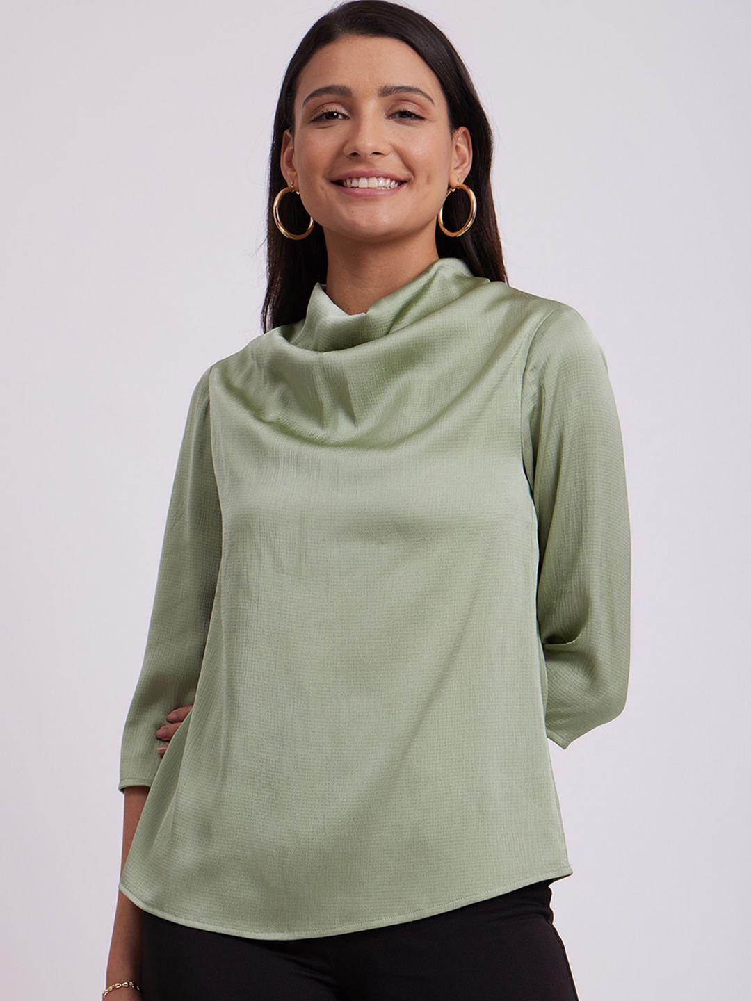 fablestreet cowl neck satin top