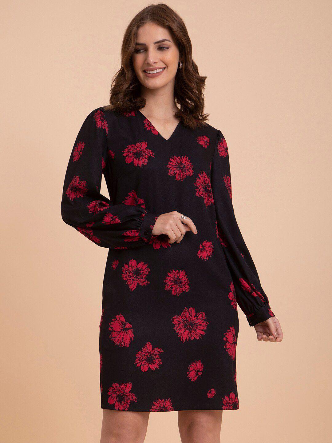 fablestreet floral printed sheath dress