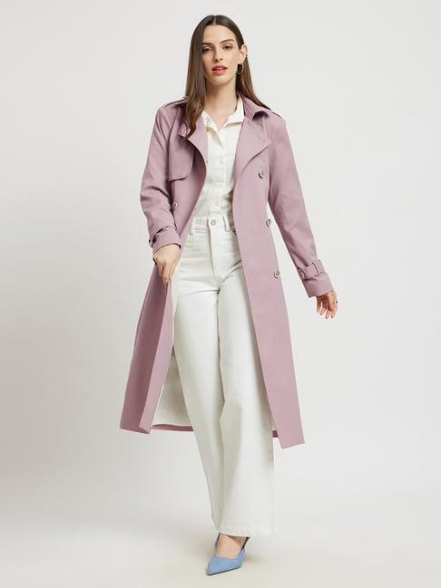 fablestreet lilac relaxed fit coat