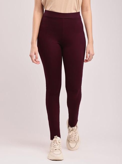 fablestreet maroon mid rise pants