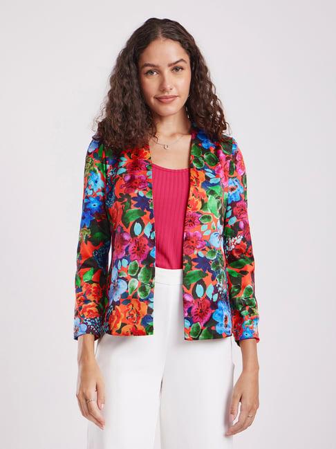 fablestreet multicolor floral print jacket