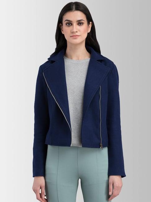 fablestreet navy notched lapel jacket