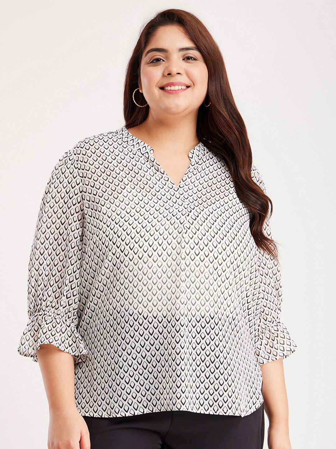 fablestreet x geometric print top