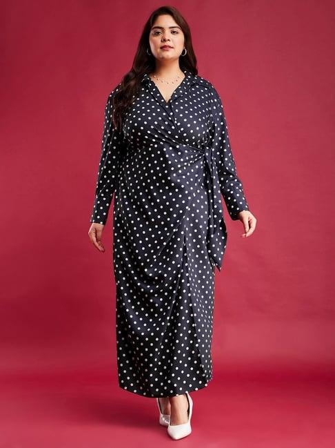 fablestreet x navy printed maxi dress