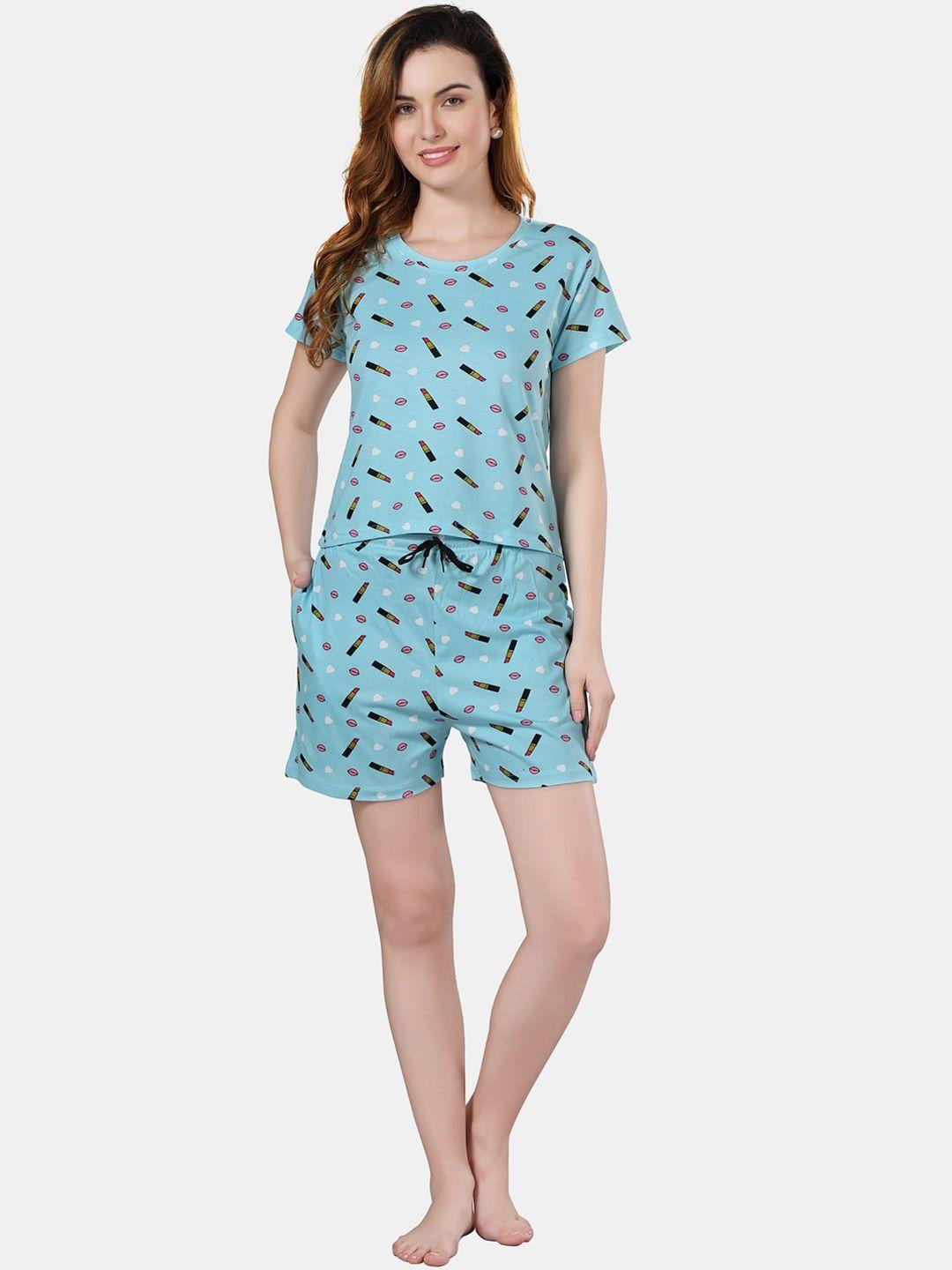fabme graphic printed night suit