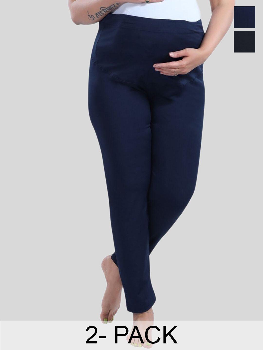 fabme pack of 2 maternity ankle length leggings