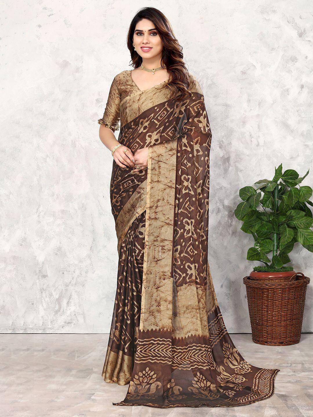 fabmora batik printed saree