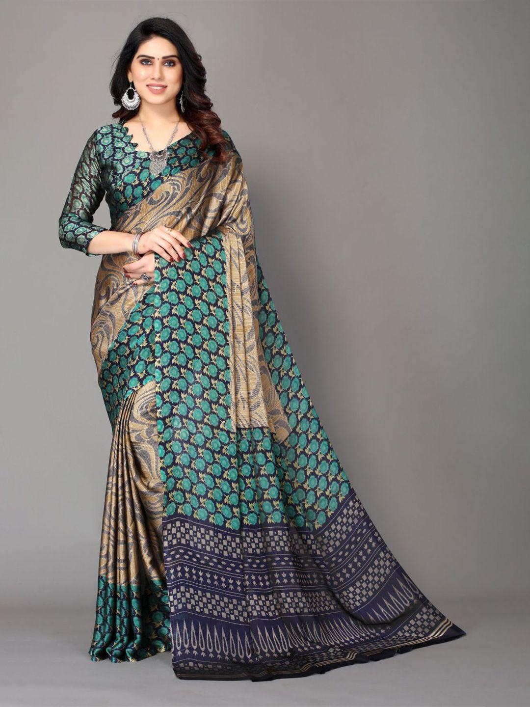 fabmora ethnic motifs poly chiffon saree