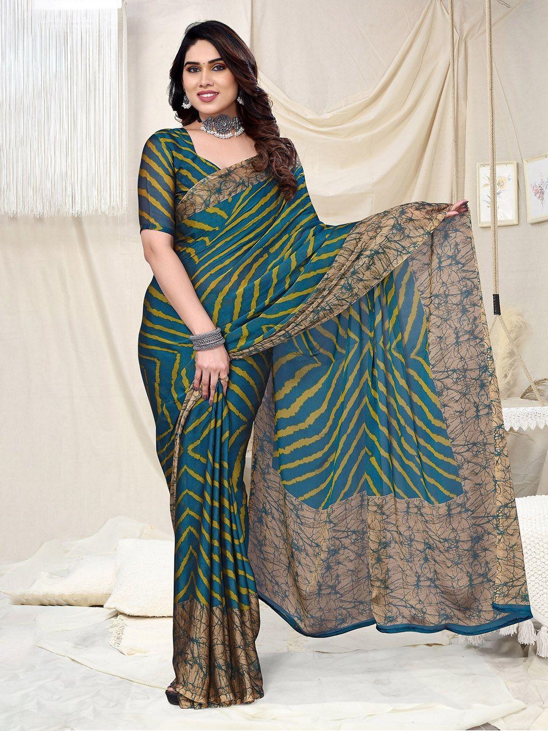 fabmora leheriya printed saree