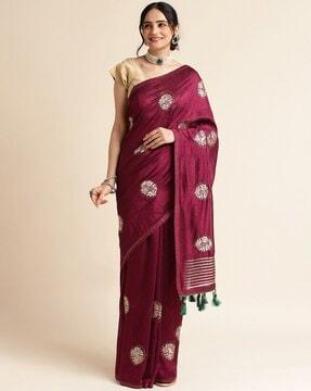 fabmora womens saree with blouse piece saree