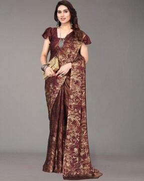 fabmora womens saree with blouse piece saree