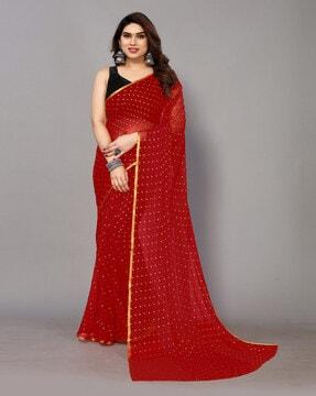 fabmora womens saree with blouse piece saree