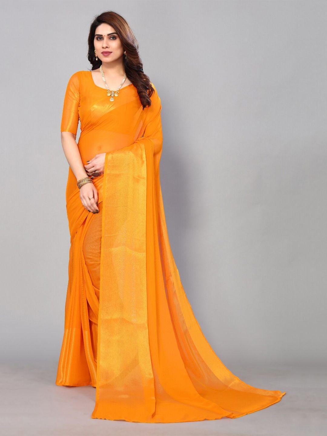 fabmora zari poly chiffon saree