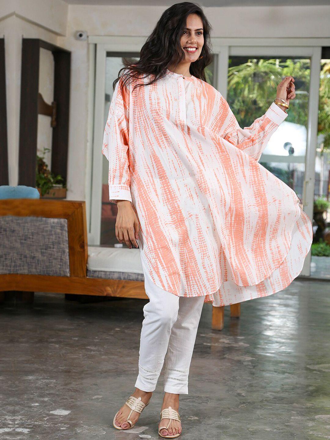 fabnest dyed regular pure cotton kurta with pyjamas