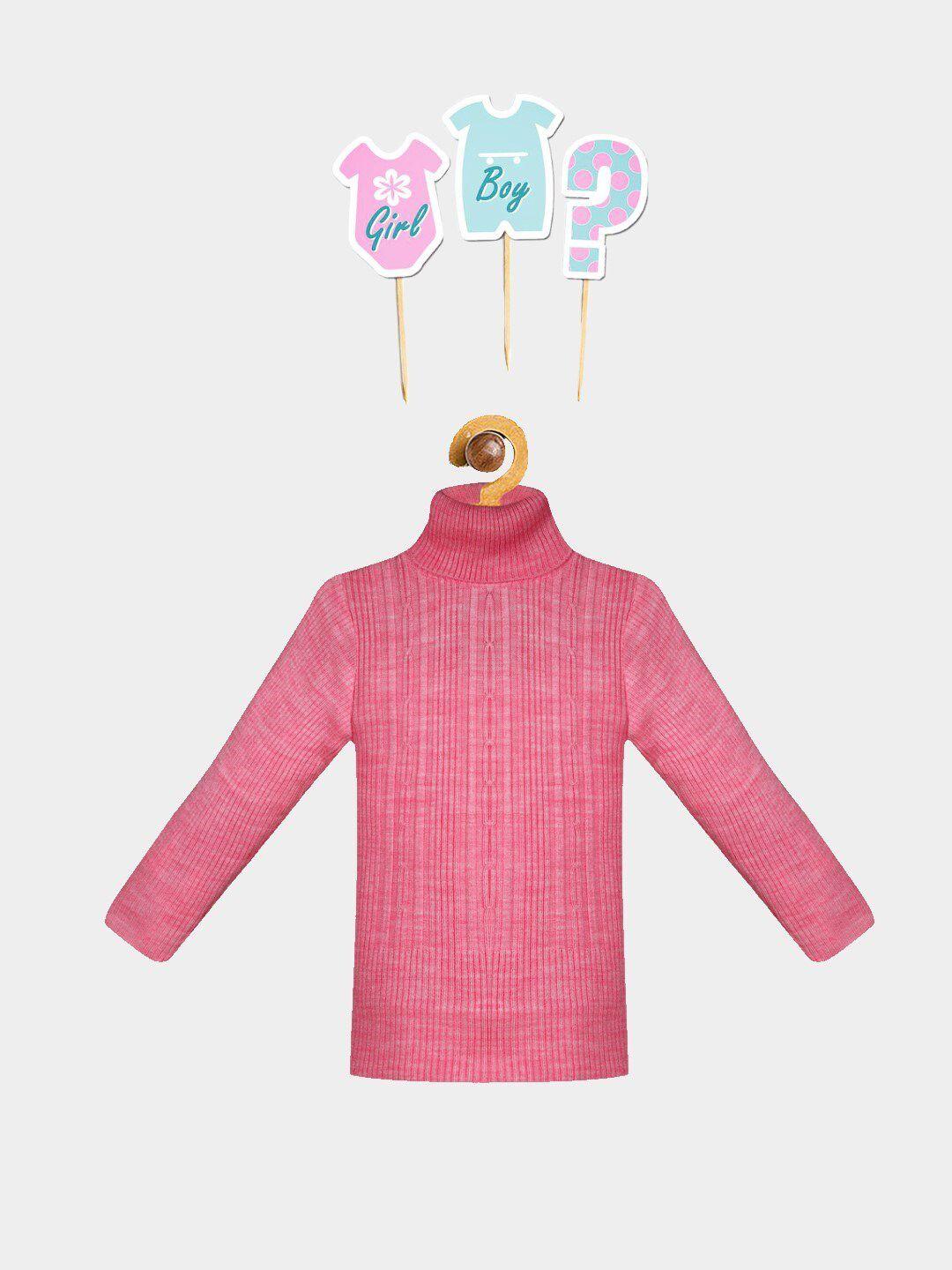 fabnest unisex kids pink pullover