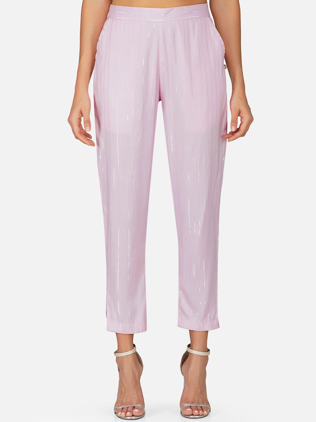 fabnest women pink trousers