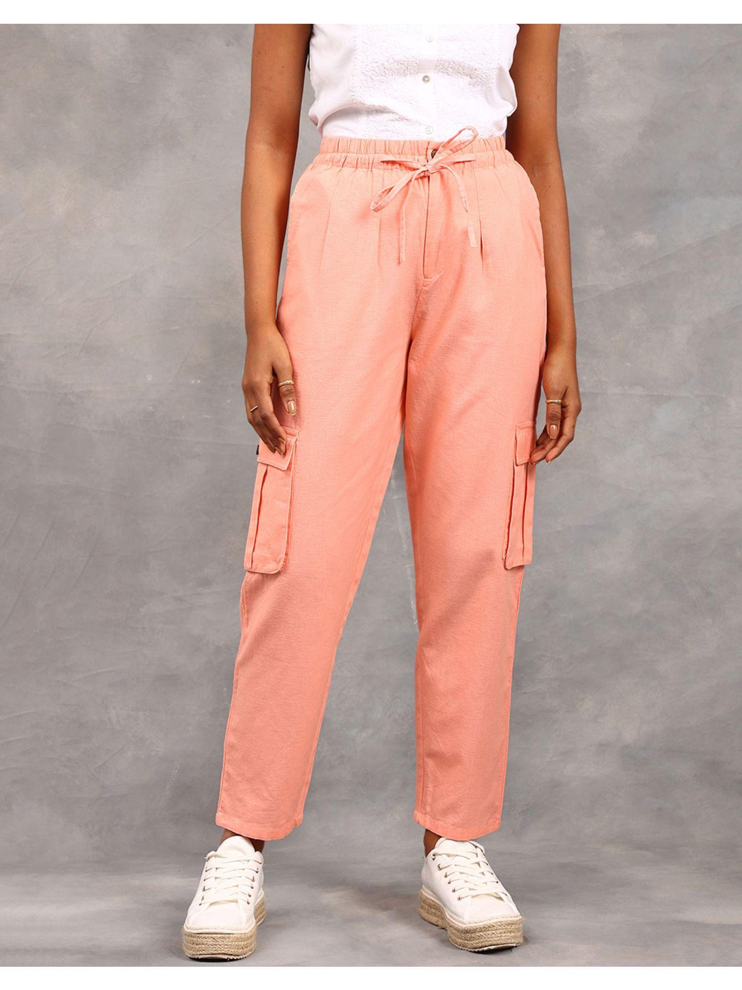 fabnu cotton linen flax elasticated pants