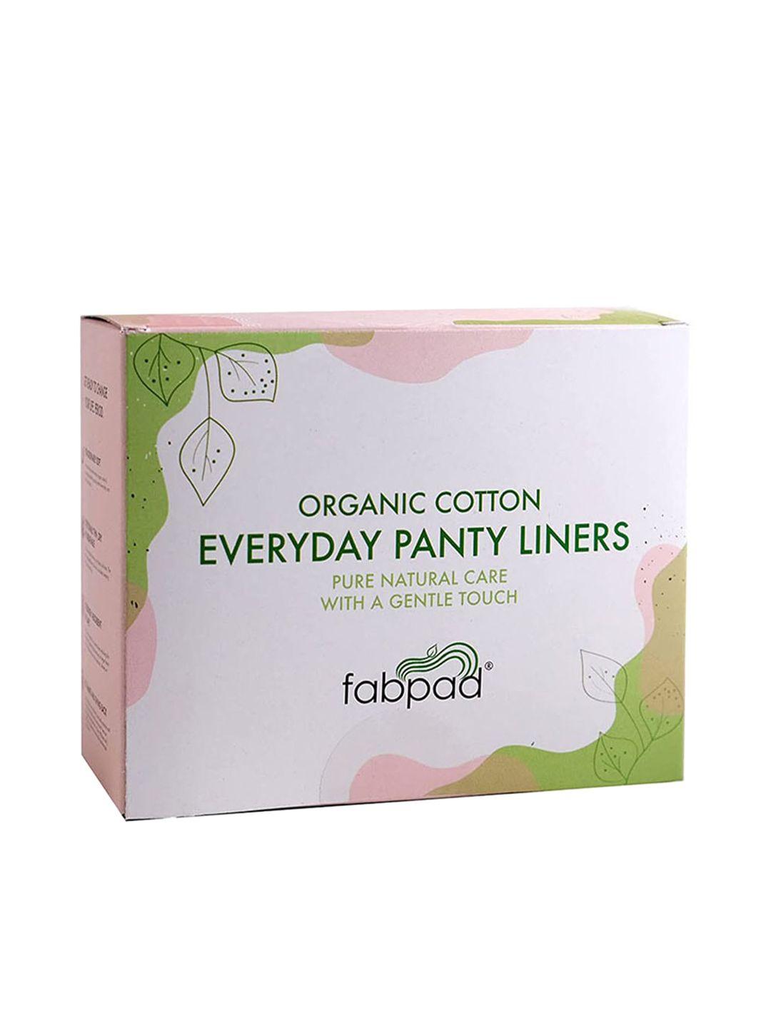fabpad set of 80 organic cotton ultra thin everyday panty liners