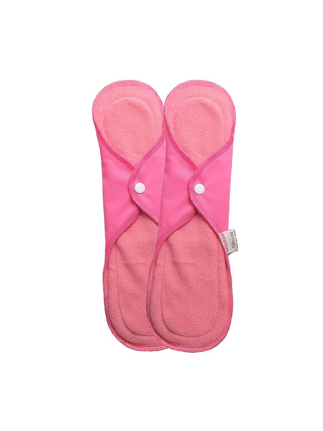 fabpad set of reusable washable day & night sanitary cloth pad napkins