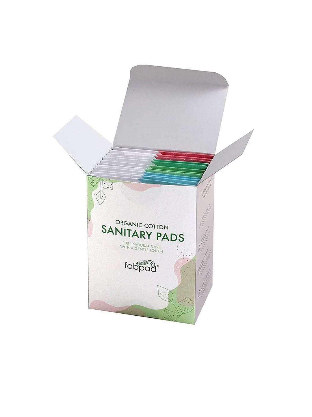 fabpad white organic cotton ultra thin sanitary pads
