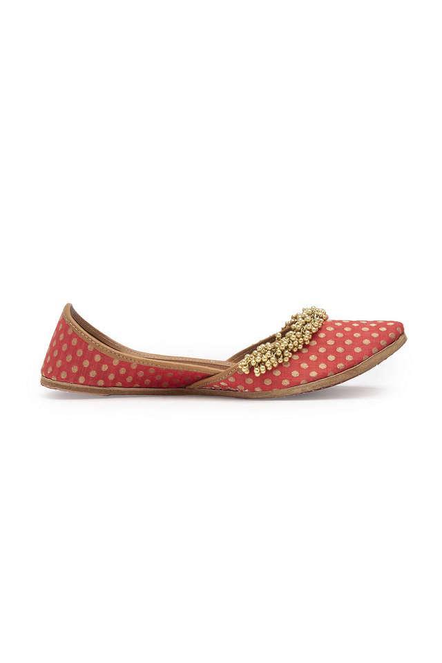 fabric buckle womens casual flats