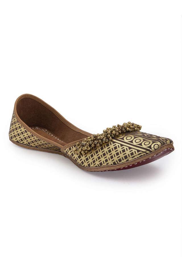 fabric buckle womens casual flats