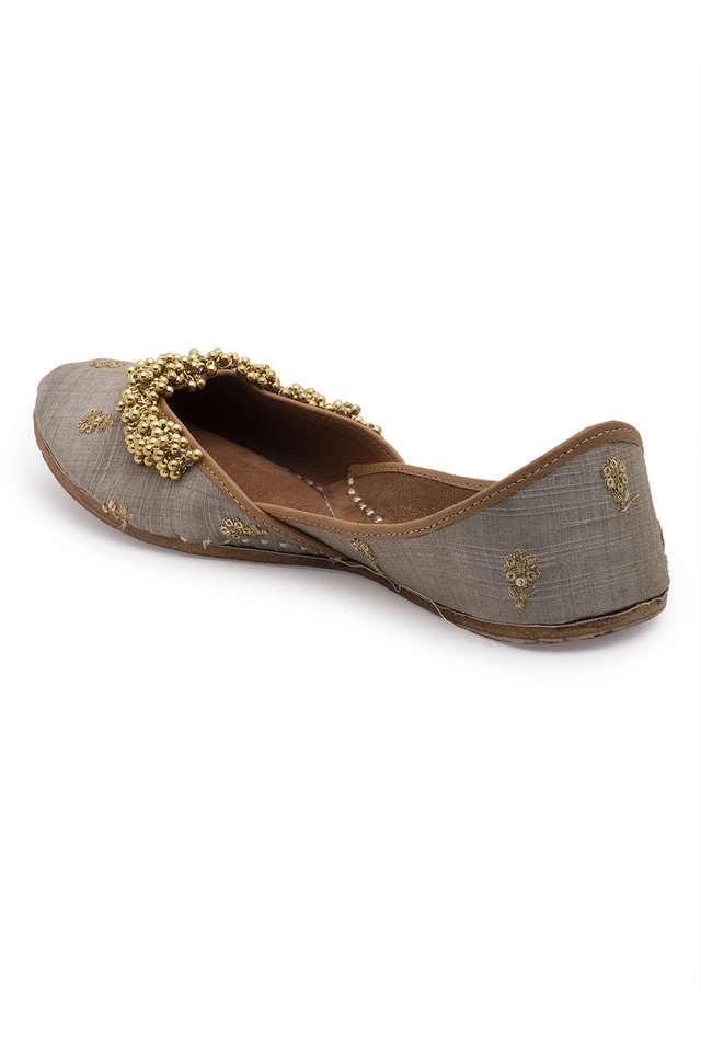 fabric buckle womens casual flats