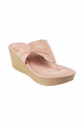 fabric round toe slipon womens sandals - zinc